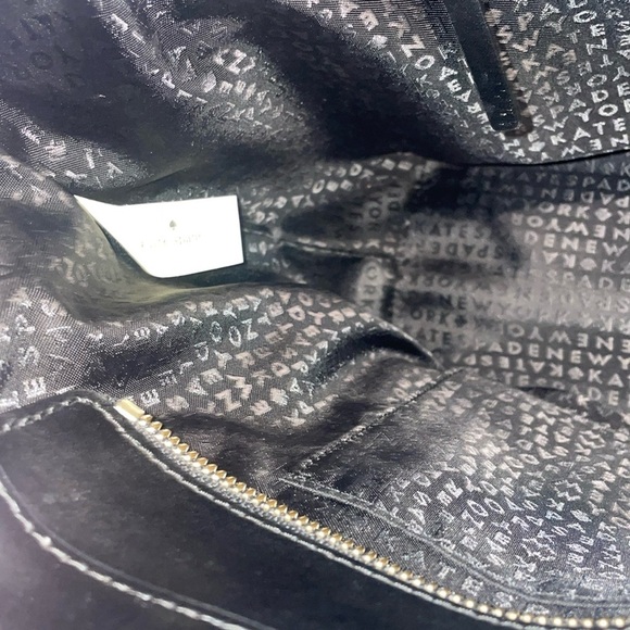 Kate Spade Black and Pink Striped Women's Bag - Picture 9 of 10